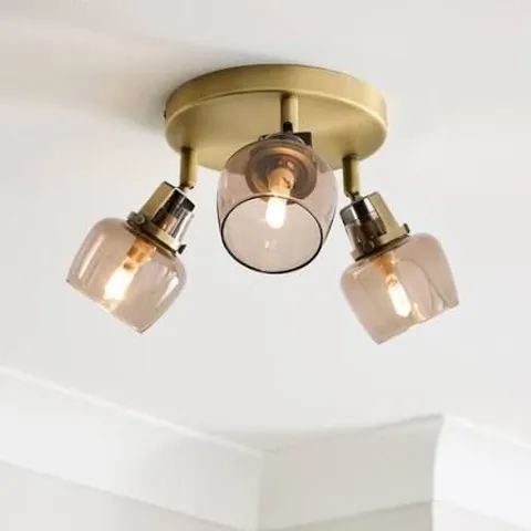 BOXED AUBURN MODERN 3 LIGHT ADJUSTABLE SPOTLIGHT BAR