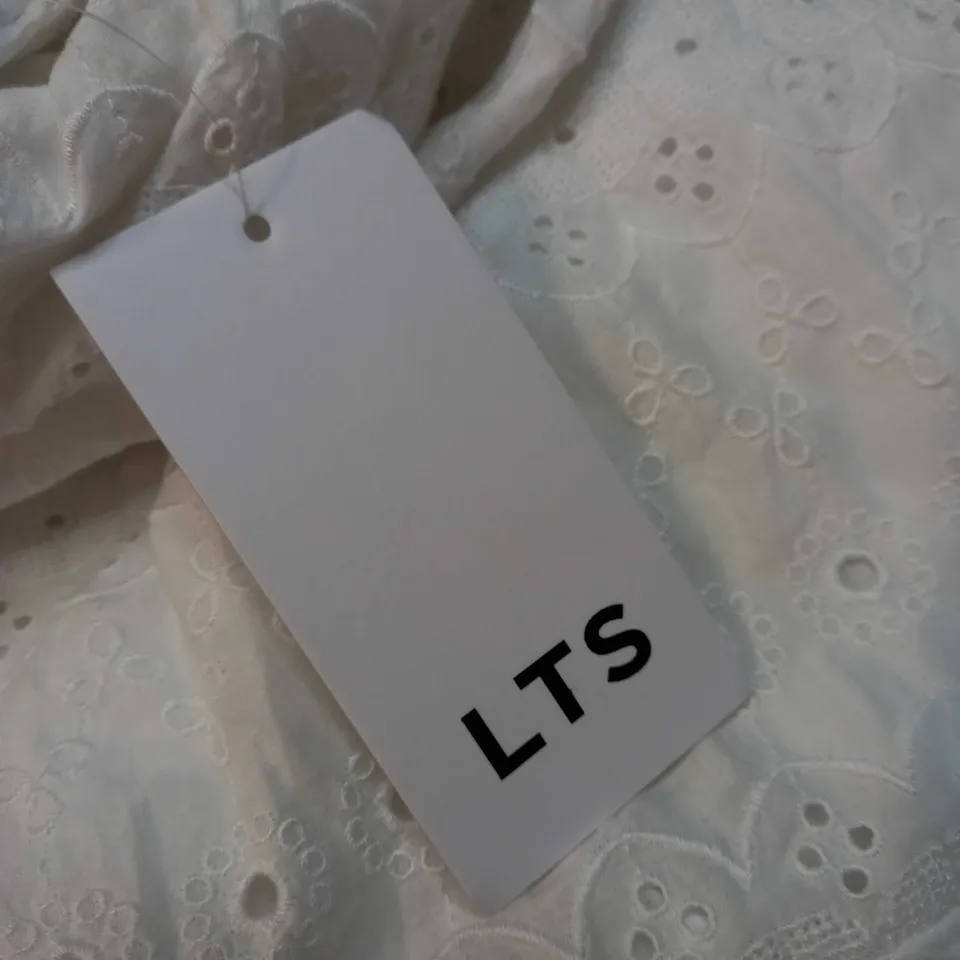 LTS WHITE CUT OUT FLOWING MAXI DRESS - SIZE 14