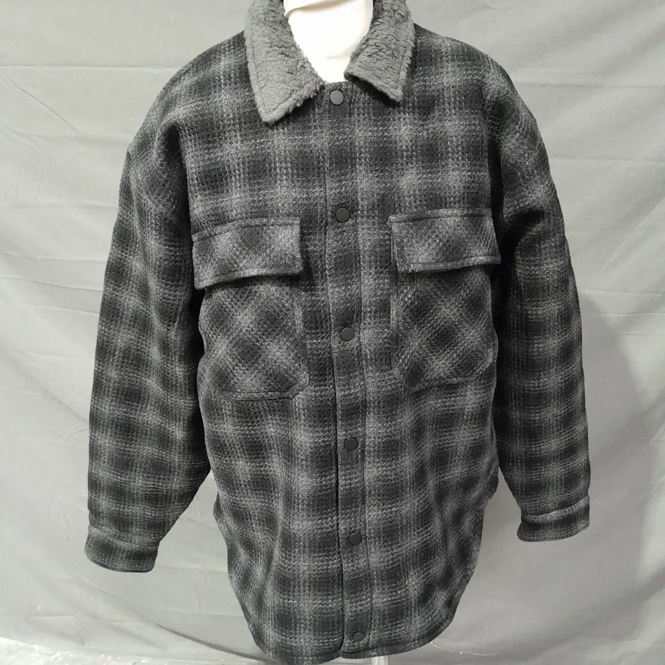 REPRESENT SHERPA SHIRT IN GREY SIZE S