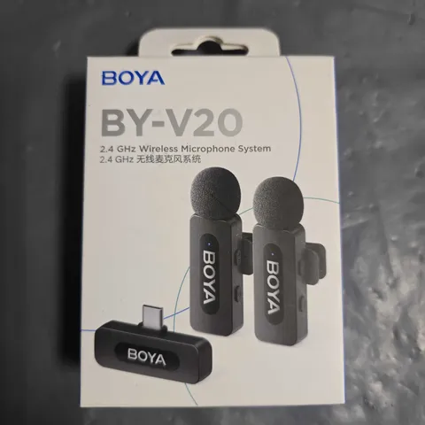 BOYA BY-V20 2.4 GHZ WIRELESS MICROPHONE SYSTEM