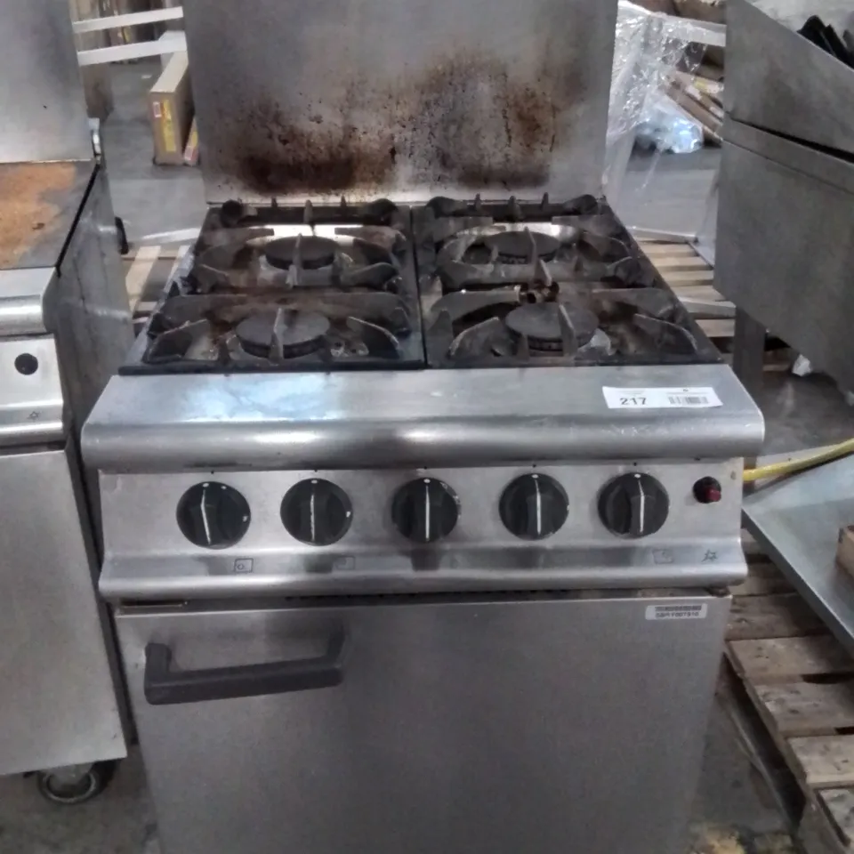 COMMERCIAL FALCON DOMINATOR FREE STANDING 4 HOB PROPANE GAS OVEN