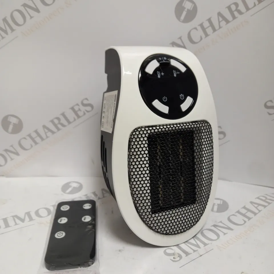 BOXED DAEWOO 500W PLUG IN HEATER WITH REMOTE CONTROL	