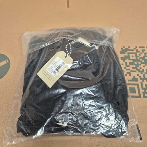 TURTLEDOVE LONDON ORGANIC COLLECTION PLAIN BLACK DUNGAREE – SIZE 3
