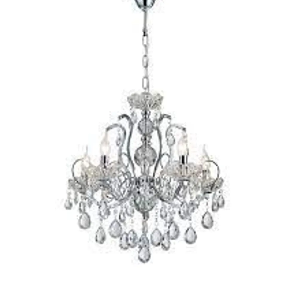 BOXED 5-LIGHT CANDLE STYLE CHANDELIER 