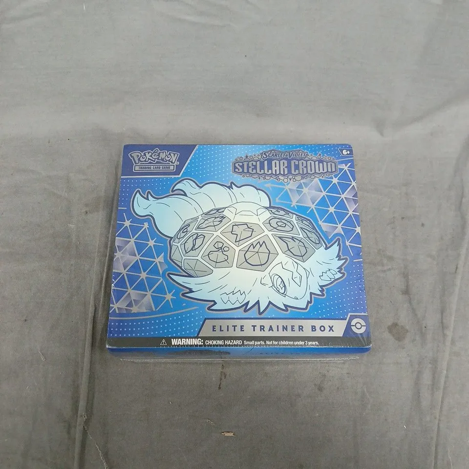 POKÉMON TRADING CARD GAME SCARLET & VIOLET STELLAR CROWN ELITE TRAINER BOX – BOXED