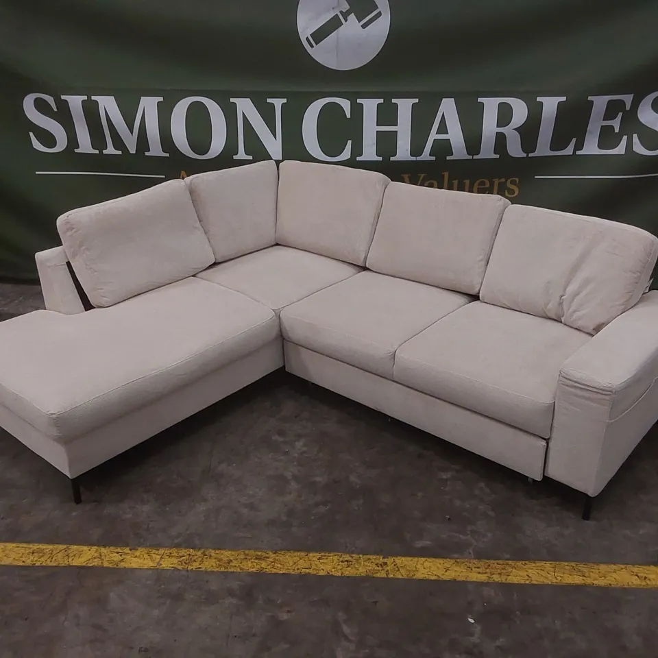 QUALITY DESIGNER LOFTY LILLY 6 SEATER CORNER SOFA BED