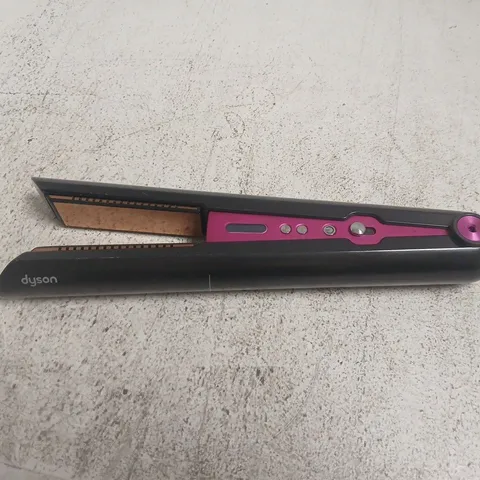 DYSON CORRALE HS03 CORDLESS HAIR STRAIGHTENER IN THE BLACK NICKEL AND FUCHSIA COLORWAY