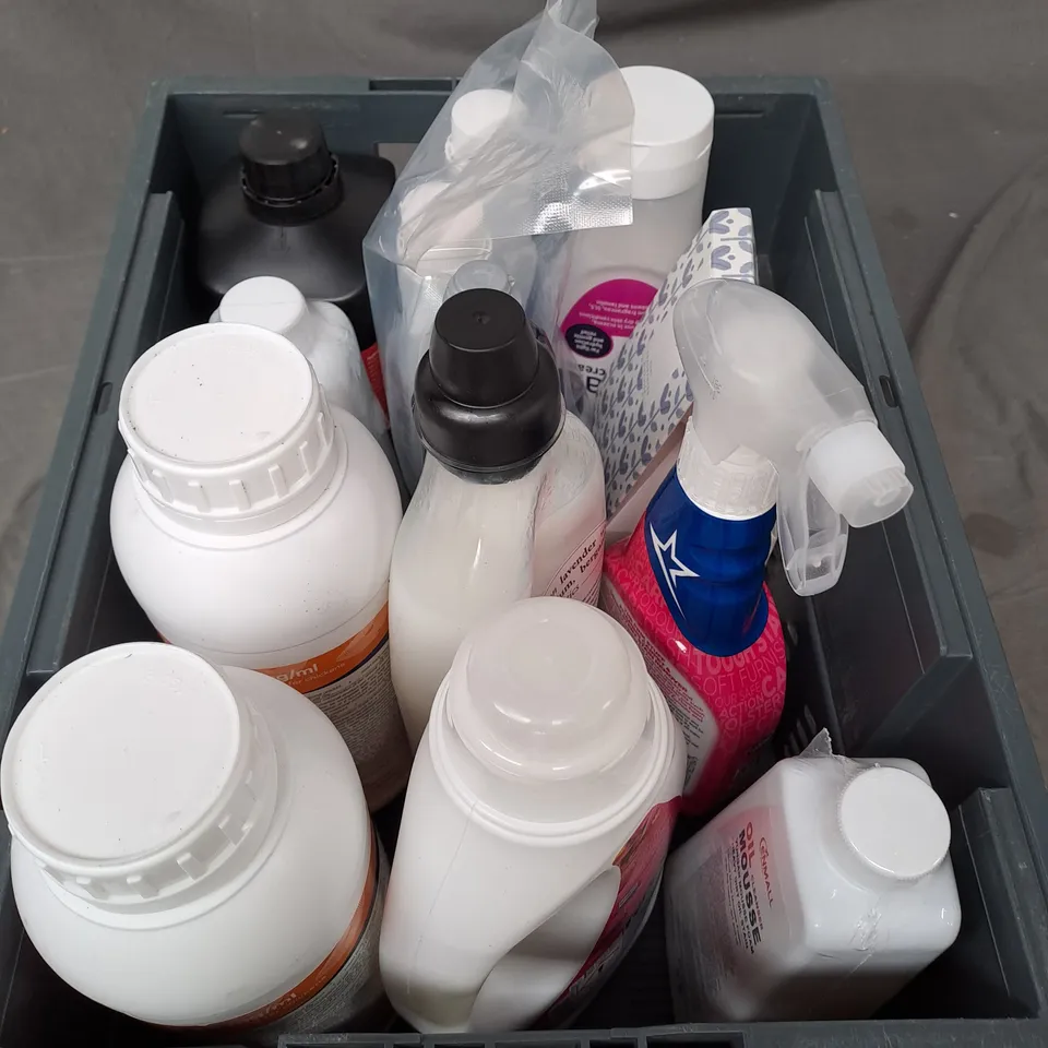 APPROXIMATELY 12 FABRIC CONDITIONER, STAIN REMOVER, DIFFUSER ETC 