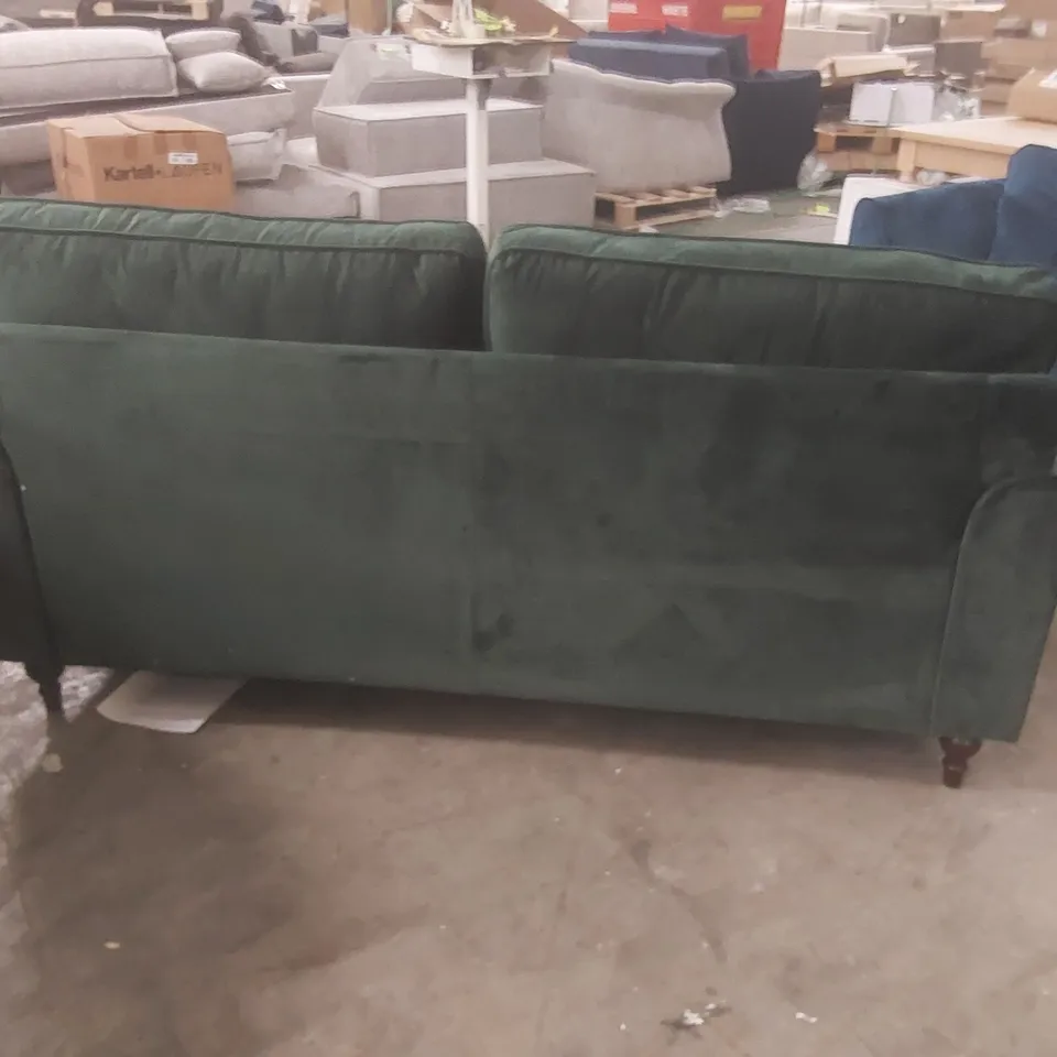 MARCANTONIO 3 SEATER VELVET UPHOLSTERED SOFA