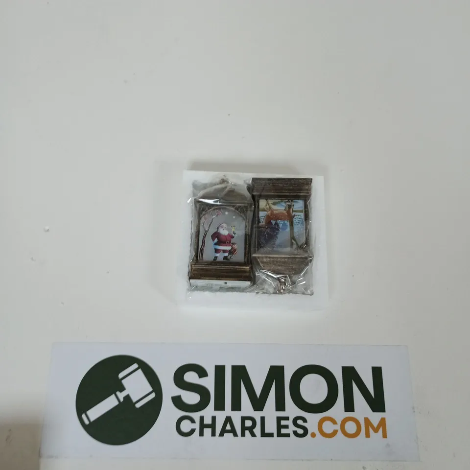 A BOX OF APROXIMATELY 22 Set of 2 Mini Lanterns – Santa & Deer, Christmas Decoration