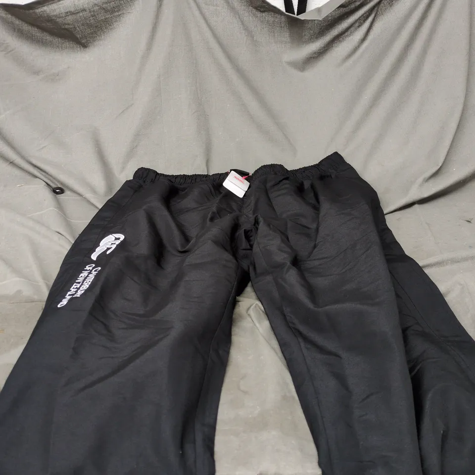 CANTERBURY OF NEW ZEALAND BLACK STADIUM PANT SIZE 16 WITH TAGS