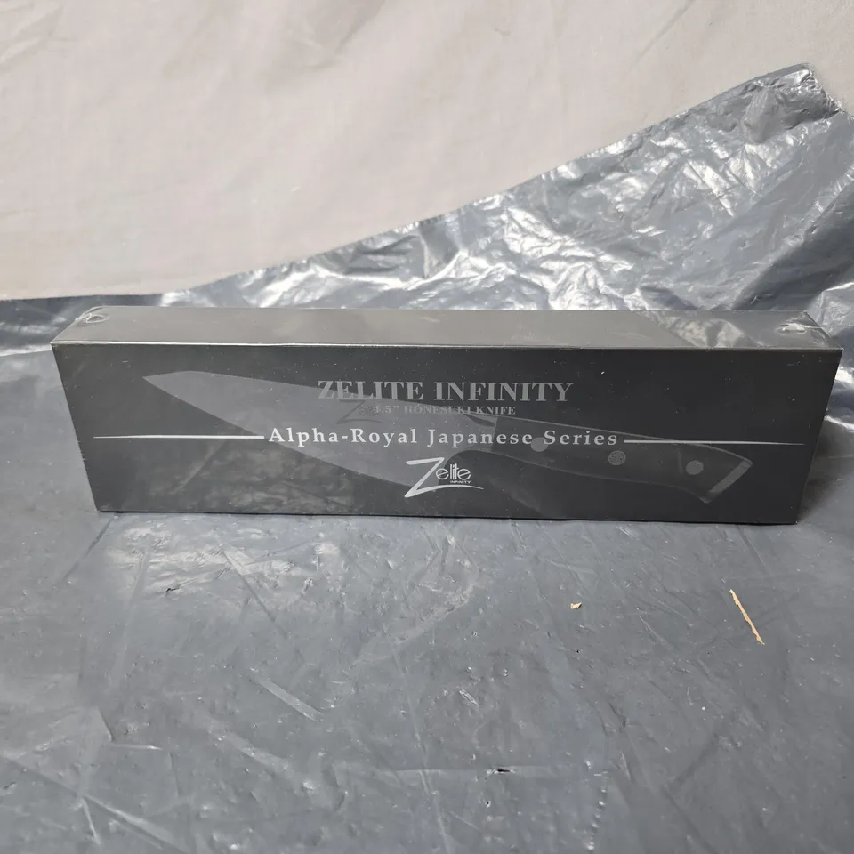 ZELITE INFINITY HONESUKI ALPHA ROYAL JAPANESE SERIES 4.5IN KNIFE SEALED