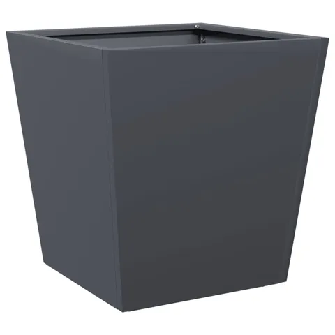 BOXED VIDAXL GARDEN PLANTER ANTHRACITE 40X40X40 CM STEEL