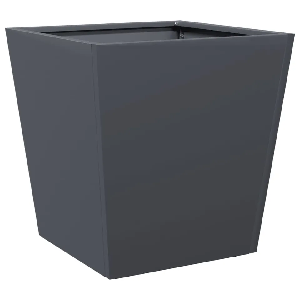 BOXED VIDAXL GARDEN PLANTER ANTHRACITE 40X40X40 CM STEEL