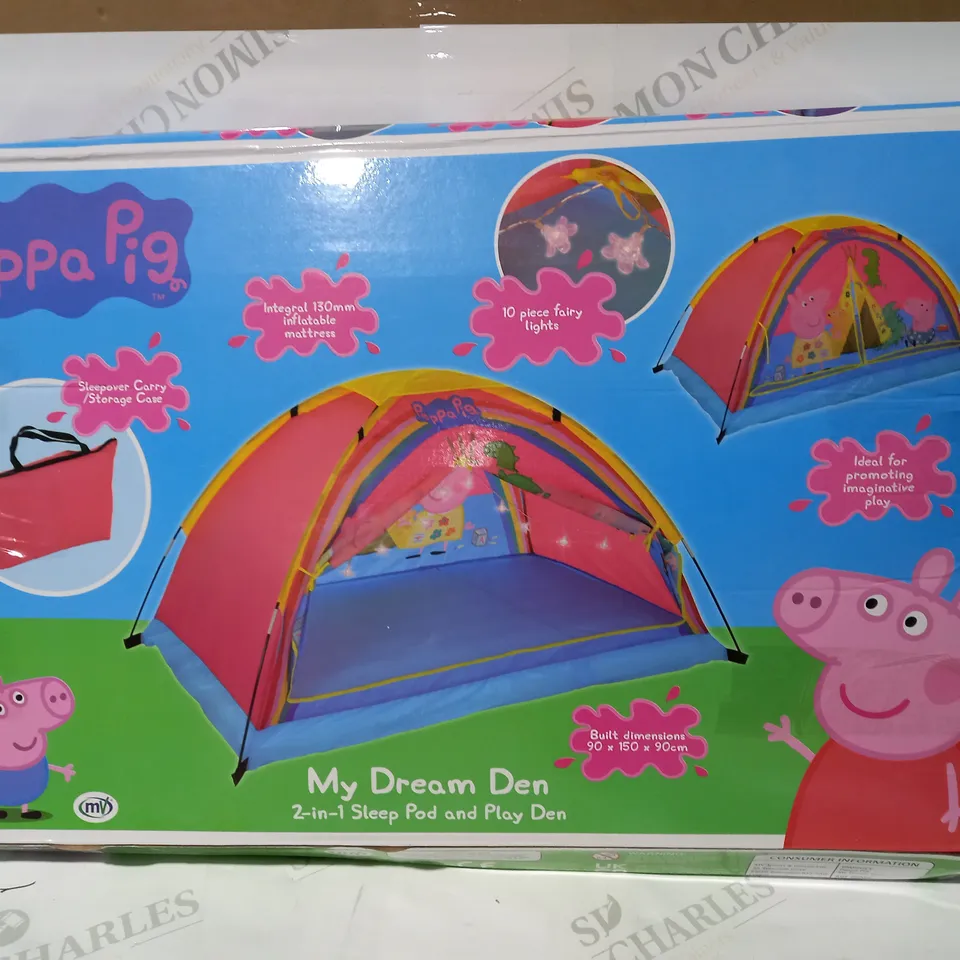 PEPPA PIG DREAM DEN WITH LIGHTS RRP £64.99