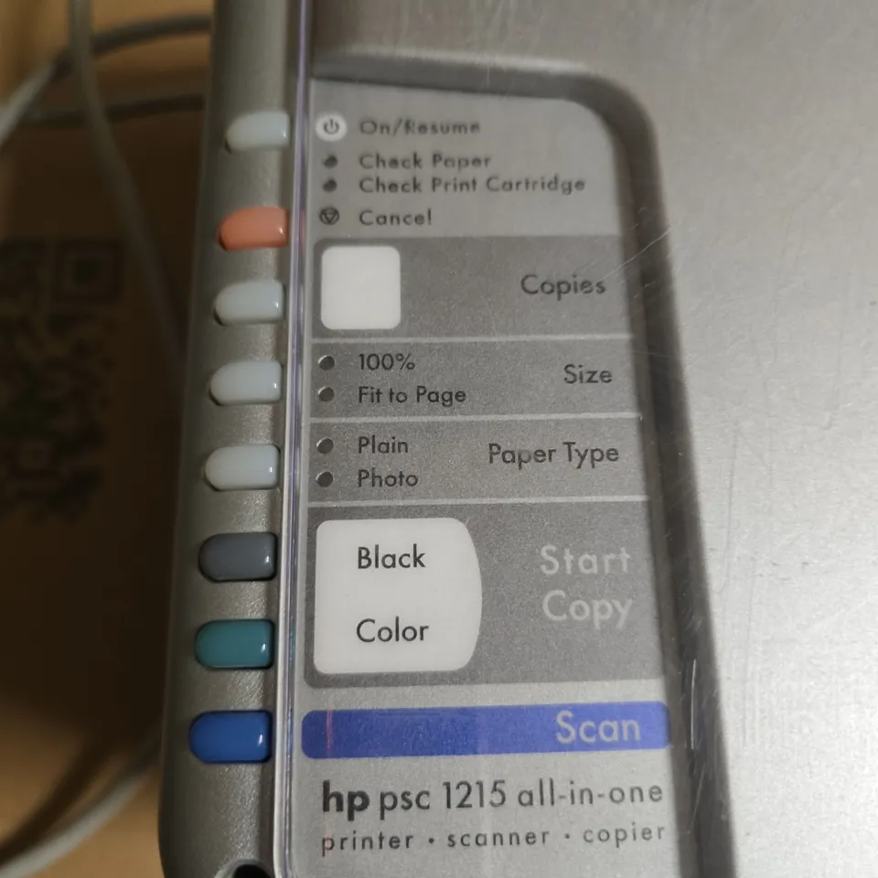 HP PSC 1215 ALL-IN-ONE PRINTER (PRINTER, SCANNER, COPIER)