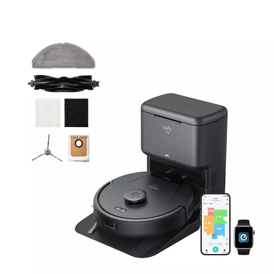 BOXED EUFY ROBOVAC L60 SES HYBRID ROBOTIC VACUUM CLEANER WITH SELF EMPTY STATION