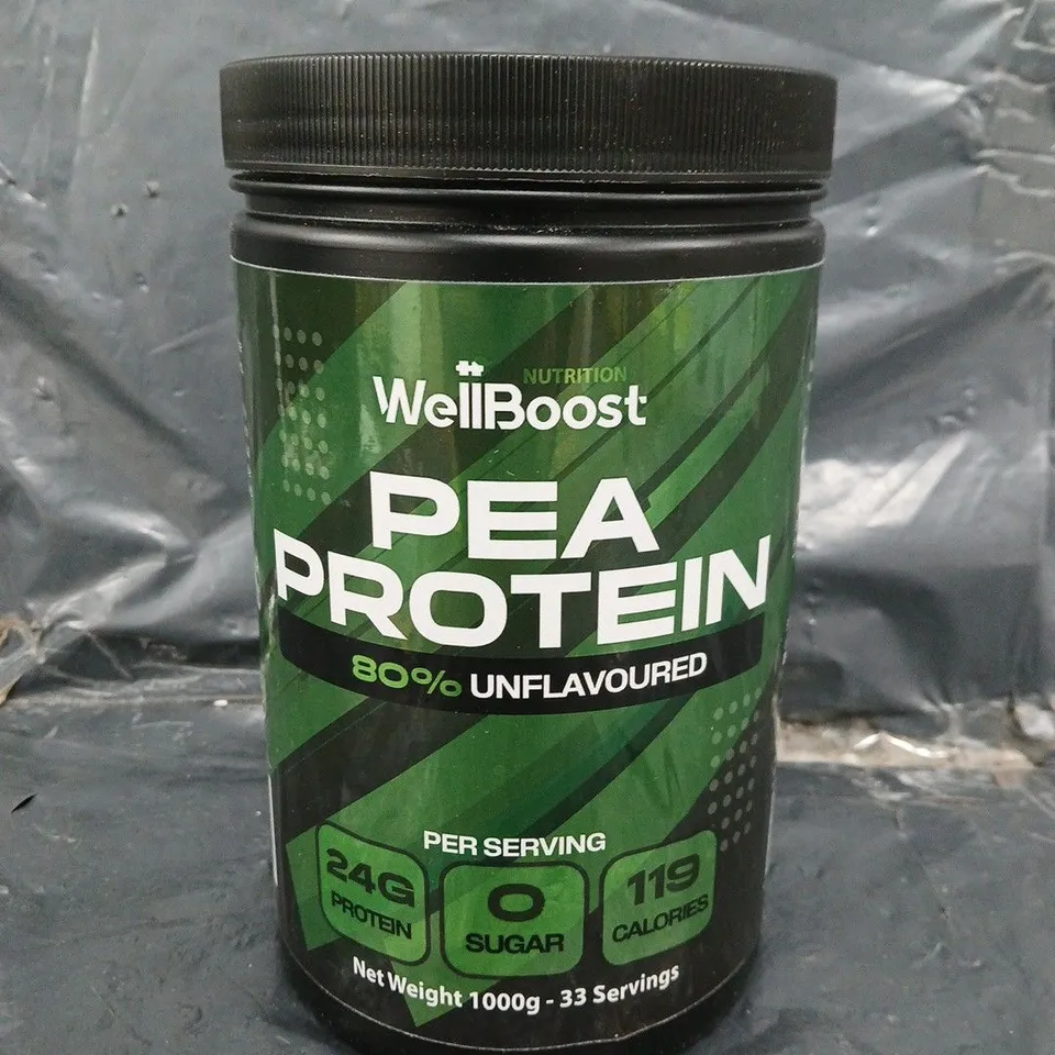 WELLBOOST PEA PROTEIN 90% UNFLAVOURED POWDER