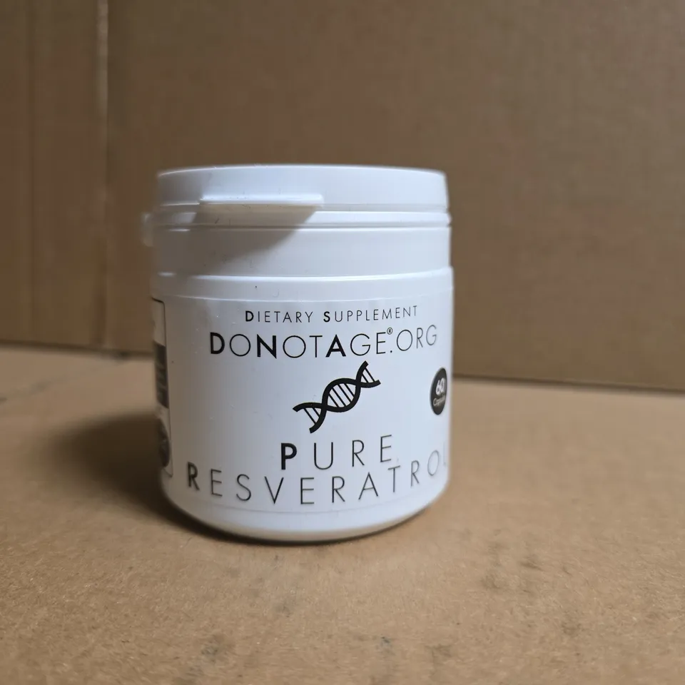PURE RESVERATROL DIETARY SUPPLEMENT – DONOTAGE.ORG (60 CAPSULES)