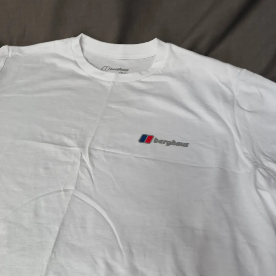 BERGHAUS CLASS LOGO TEE – WHITE UK 2XL