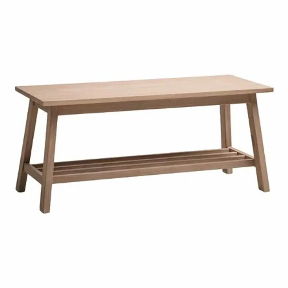 BOXED SHOE WOOD STORAGE BENCH 