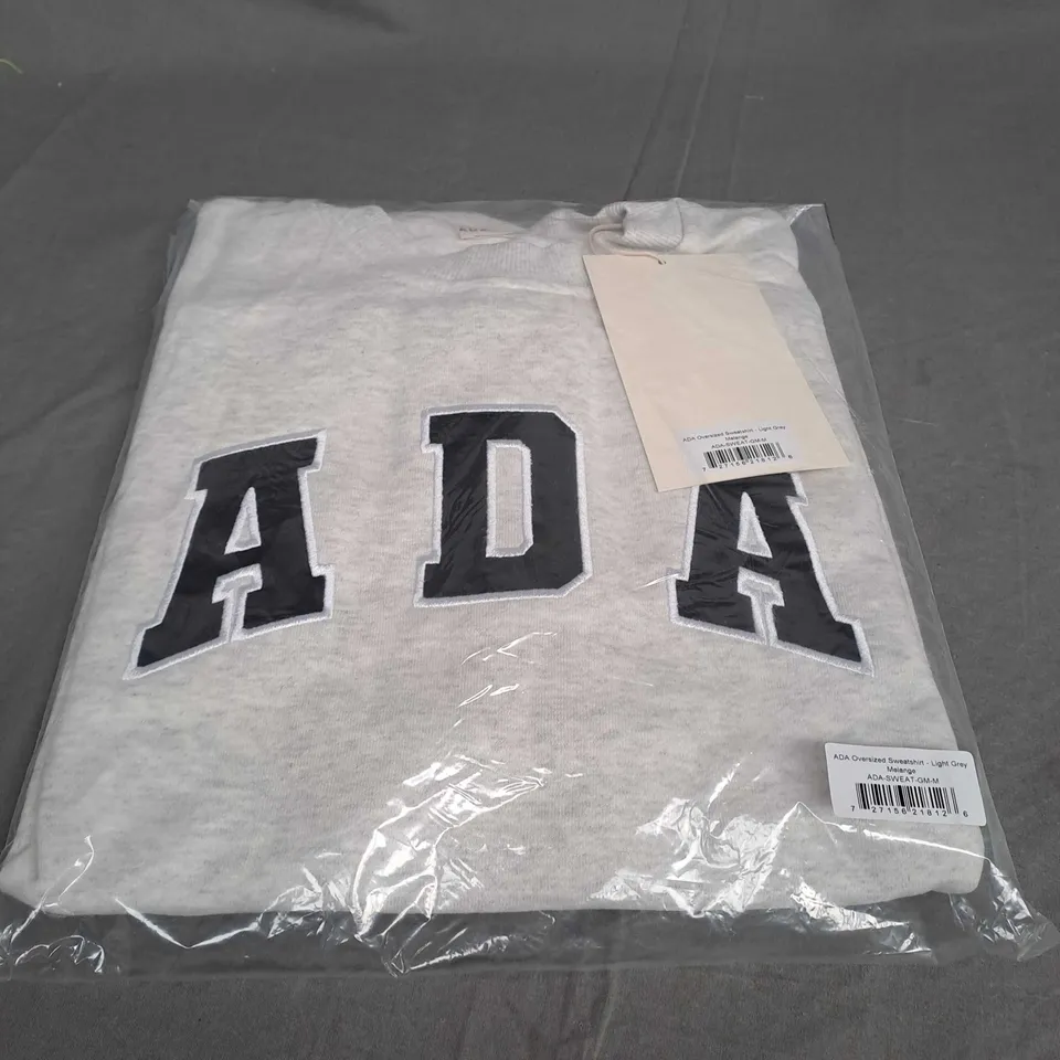 SEALED ADANOLA ADA OVERSIZED SWEATSHIRT IN LIGHT GREY - MEDIUM