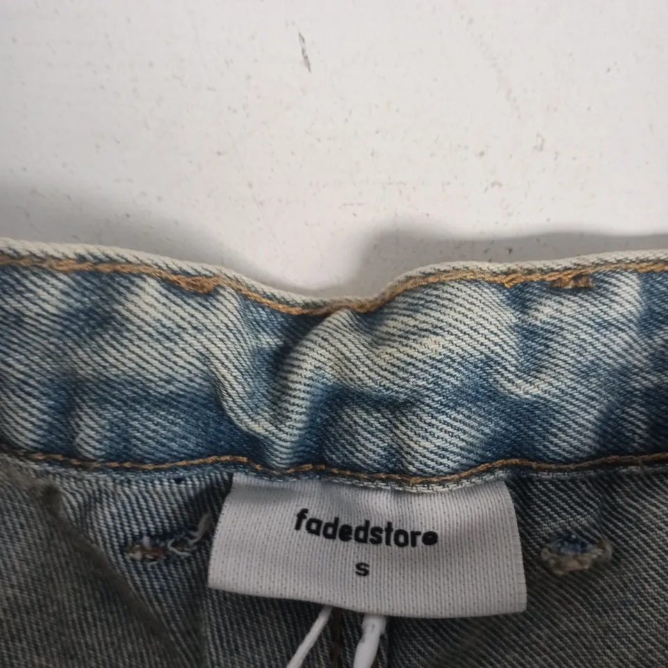 FADEDSTORE CARPENTER DENIM SHORTS – WASHED BLUE, SIZE S