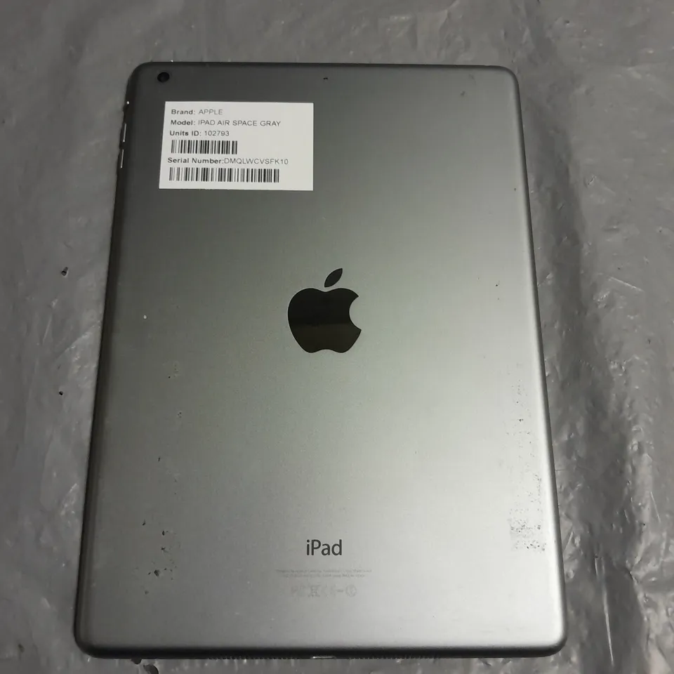 UNBOXED APPLE IPAD AIR SPACE GRAY - A1474