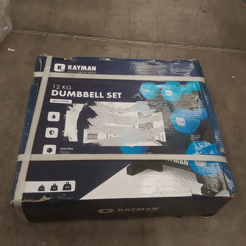BOXDD KEPLIN KAYMAN 12KG DUMBELL SET