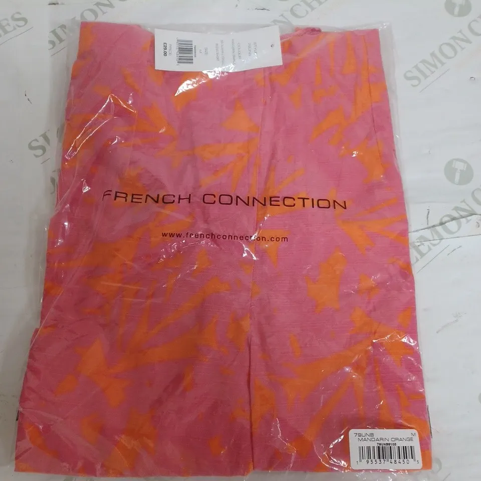 SEALED FRENCH CONNECTION MANDARIN ORANGE BLEND SHORTS - MEDIUM