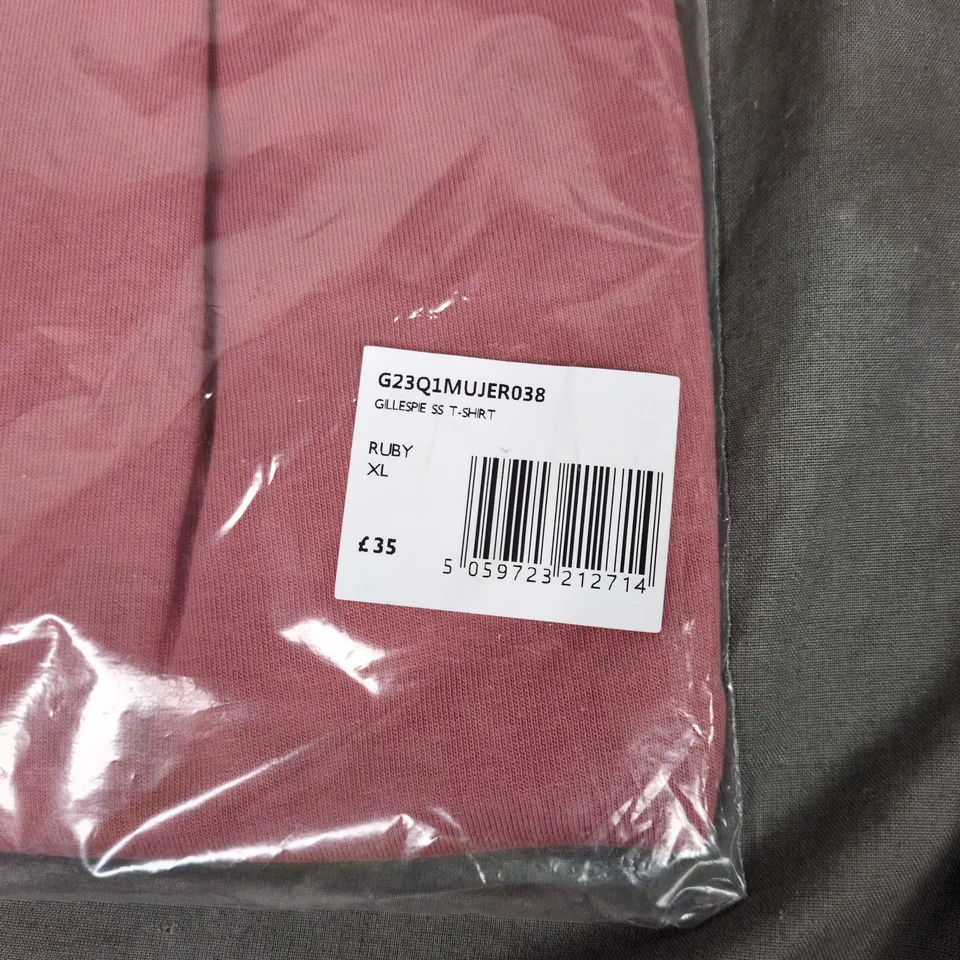 PRETTY GREEN GILLESPIE SS T-SHIRT – RUBY, XL