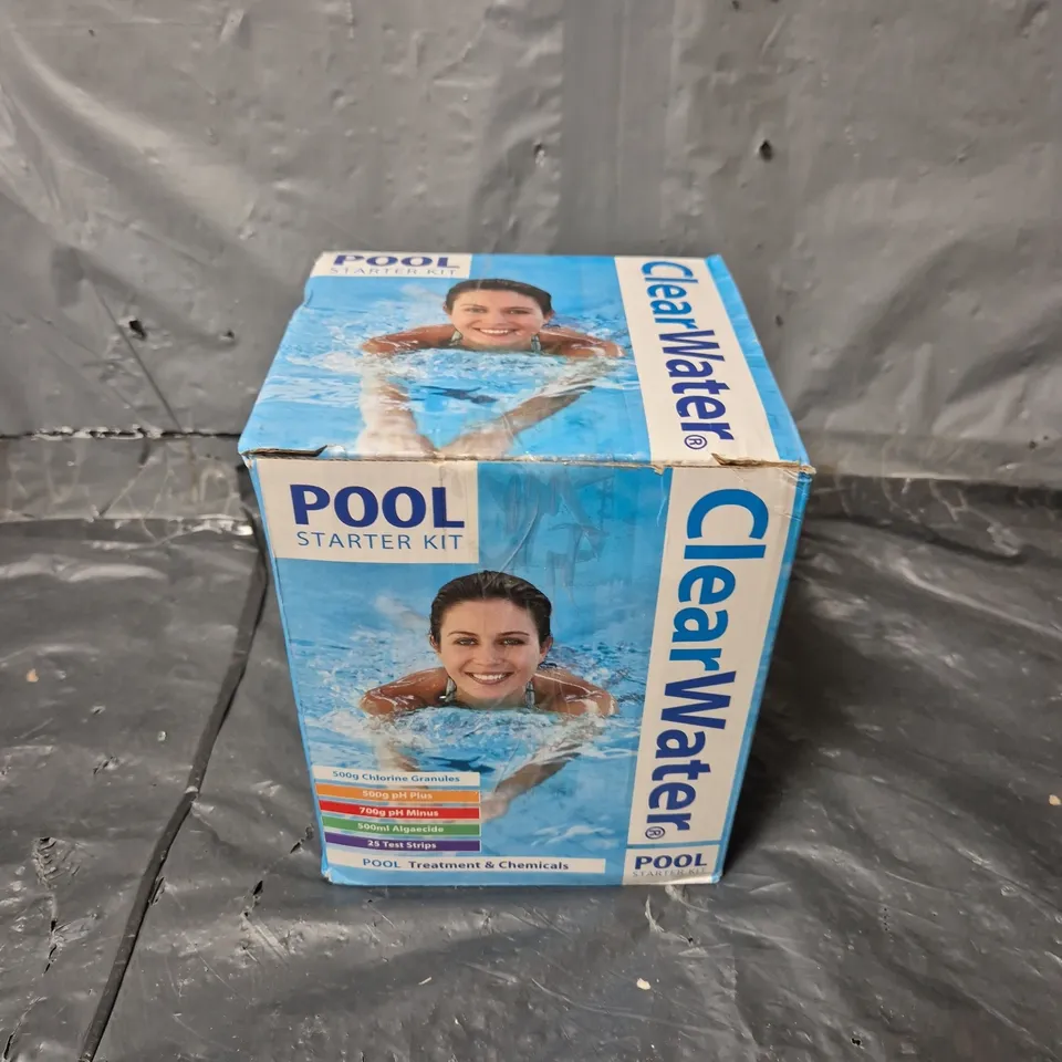 BOXED CLEAR WATER POOL STARTER KIT - COLLECTION ONLY