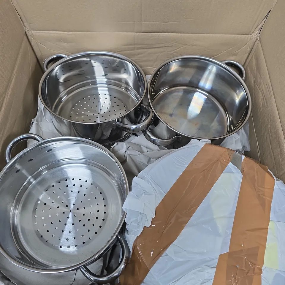 STAINLESS STEEL COOKWARE SET 