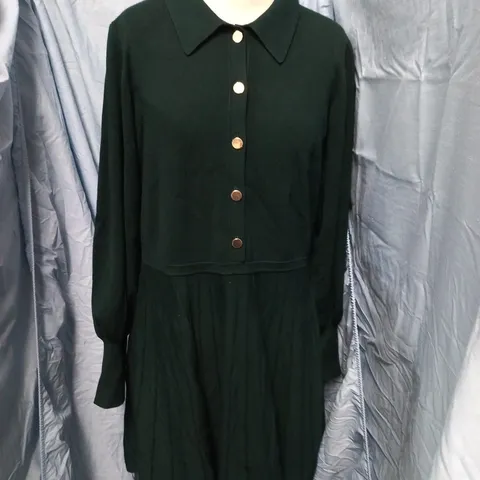 PLEASE EIGHT DARK GREEN DRESS – UK 16