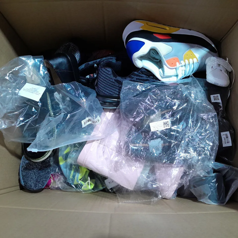 BOX OF APPROXIMATELY 20 ASSORTED SHOES TO INCLUDE - SOFTLITES - NERO GIARDINI BOOTS -  AVSTCFS SPORT SLIP ONS ECT 