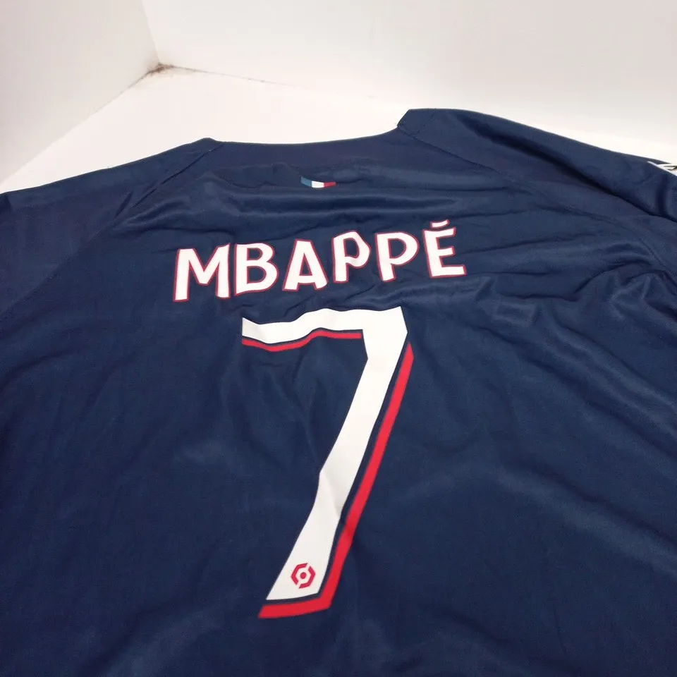 NIKE PSG PARIS SAINT-GERMAIN MBAPPÉ 7 JERSEY – DRI-FIT, NAVY, 3XL