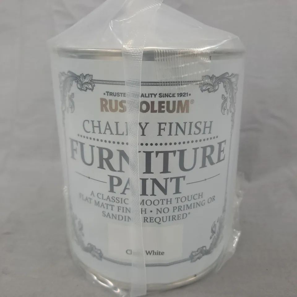 RUST-OLEUM CHALKY FINISH FURNITURE PAINT – WHITE - 750ML