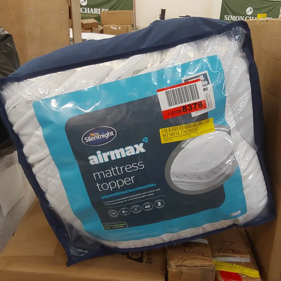 BAGGED SILENTNIGHT AIRMAX 5cm DEEP MATTRESS TOPPER SMALL DOUBLE 