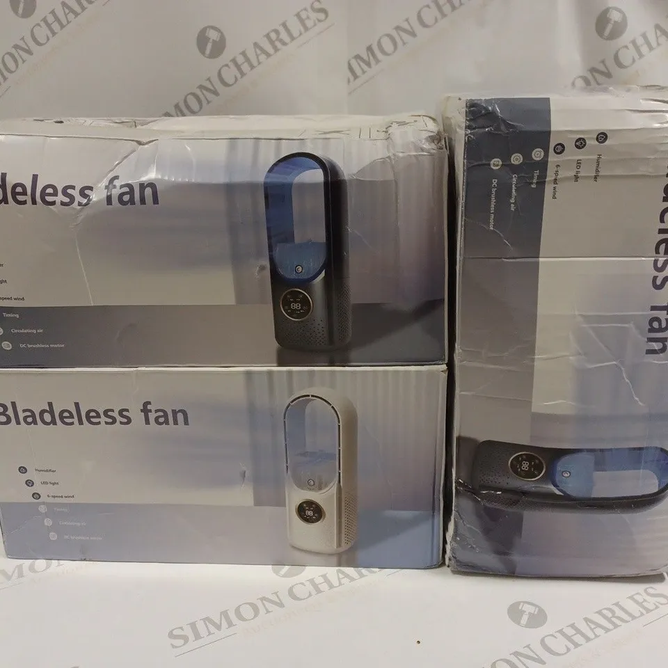 LOT OF 3 BOXED BLADELESS FANS