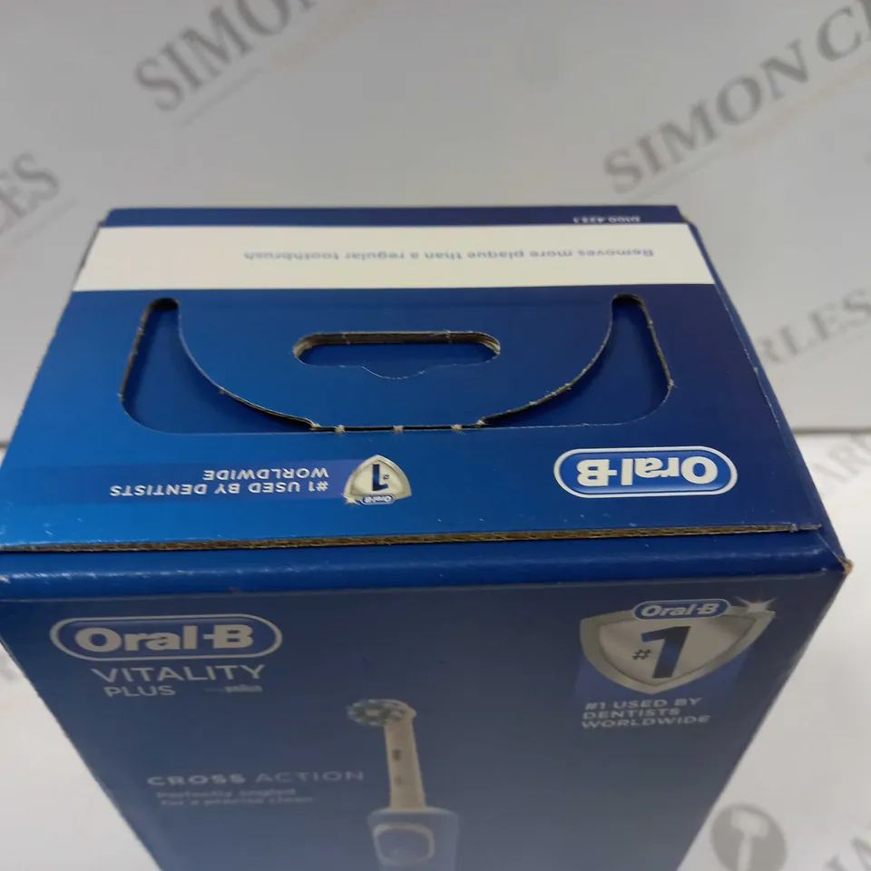 SEALED ORAL-B VITALITY PLUS CROSS ACTION ELECTRIC TOOTHBRUSH