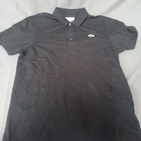 LACOSTE SPORT POLO SHIRT IN BLACK - US LARGE