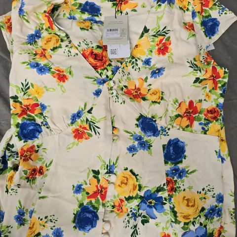 NOBODY'S CHILD AVERY MIDI DRESS OLIVIA FLORA SIZE UK 12