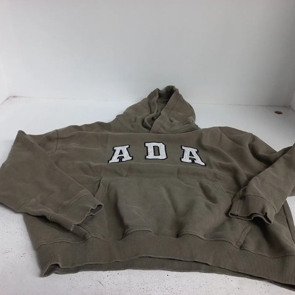 ADANOLA HOODIE OLIVE GREEN OVERSIZED XS – 100% ORGANIC COTTON