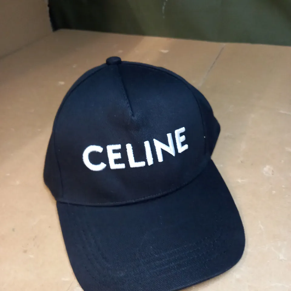 BLACK CELINE CAP 