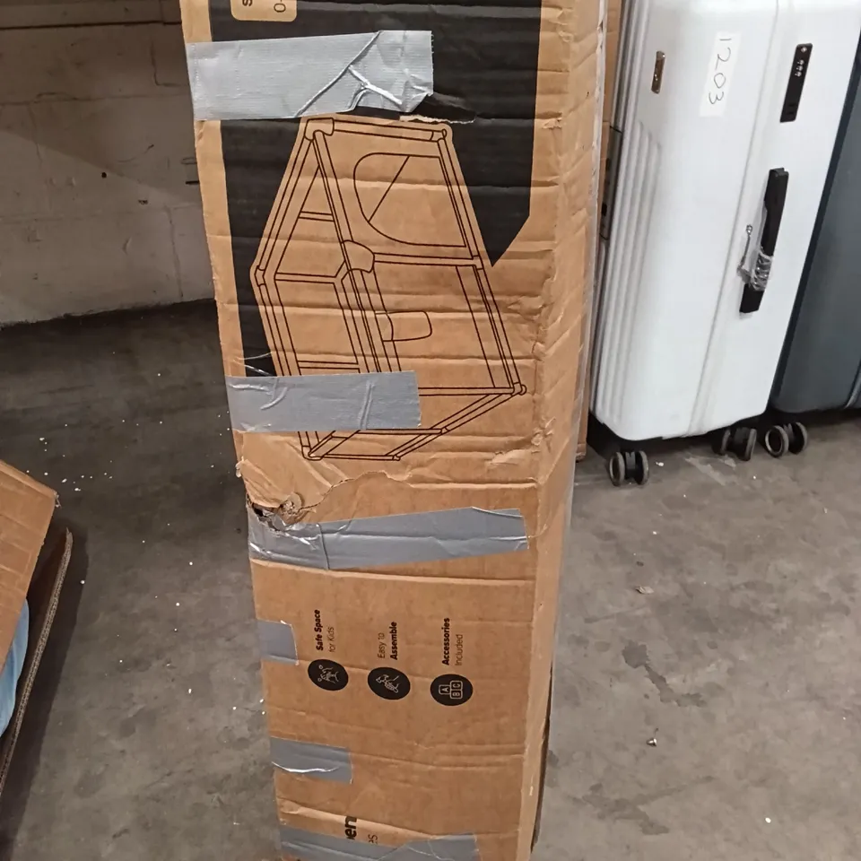 BOXED KEPLIN SOFT PLAYPEN WITH ACCESSORIES FOR KIDS GREY COLOUR 