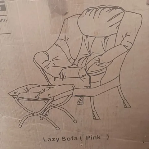BOXED GARVEE LAZY SOFA PINK