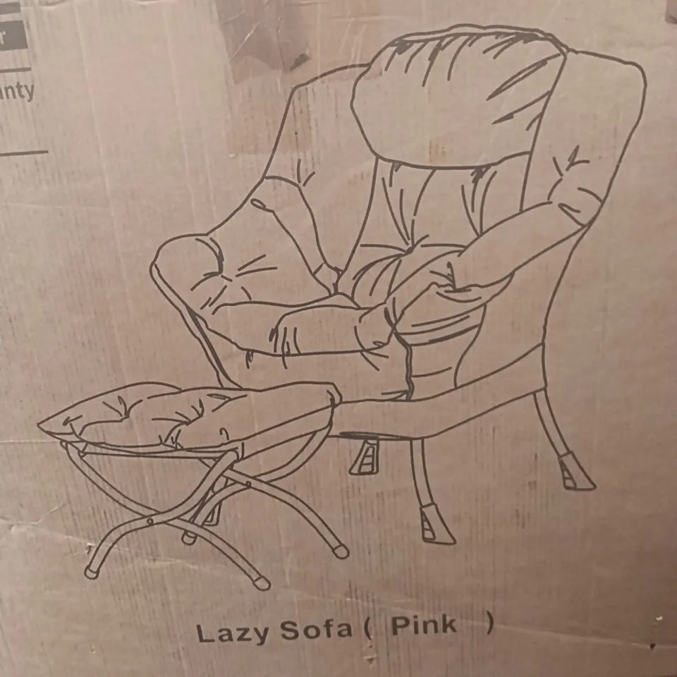 BOXED GARVEE LAZY SOFA PINK