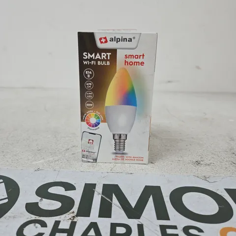 Alpina Smart Wi‑Fi Bulb – E14 base, RGB dimmable