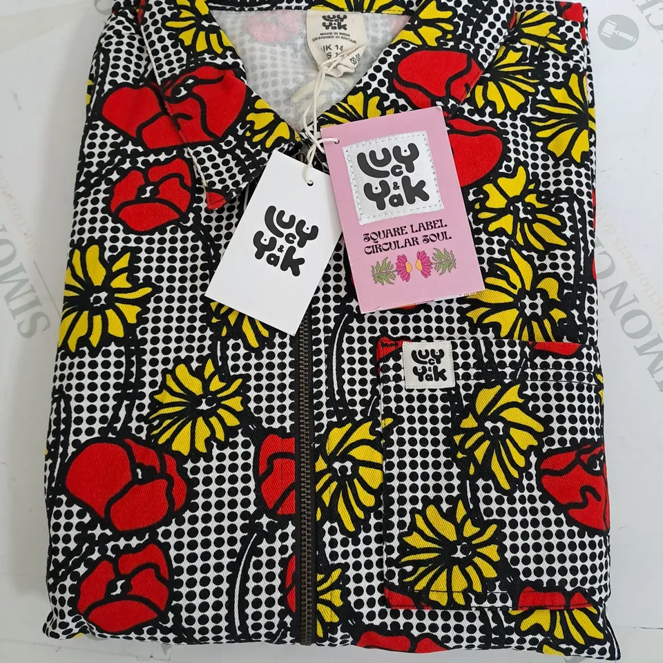 LUCY & YAK THICK REGAN JUMPSUIT - UK 14