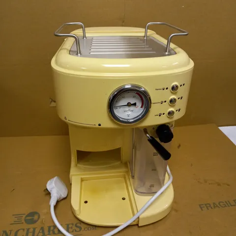 SWAN RETRO CREAM ESPRESSO COFFEE MACHINE